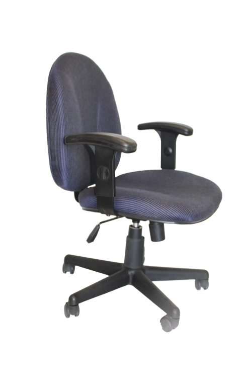 Secretary fabric chair with arms